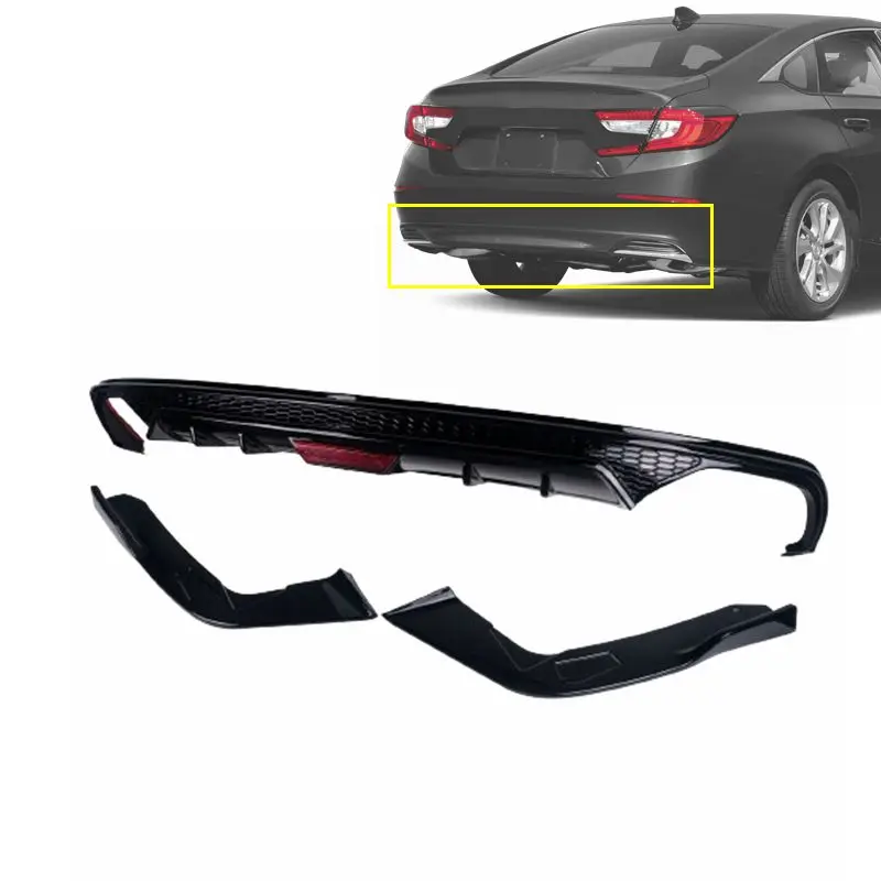 OEM replacement body parts Corner Apron reflector panel Rear Bumper Diffuser for Honda accord 2018 2019 2020 2021