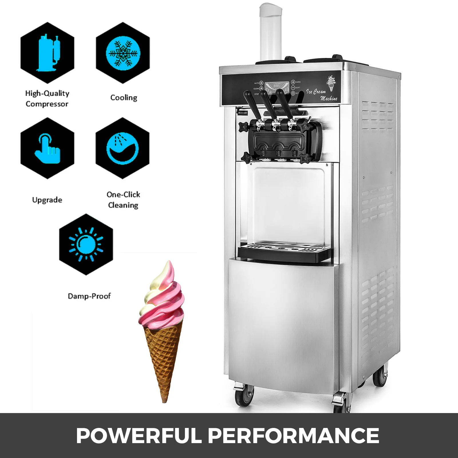 Professional Ice Cream Cone Making Machine Automatic Ice Cream Machine  Ice Cream Making Machine