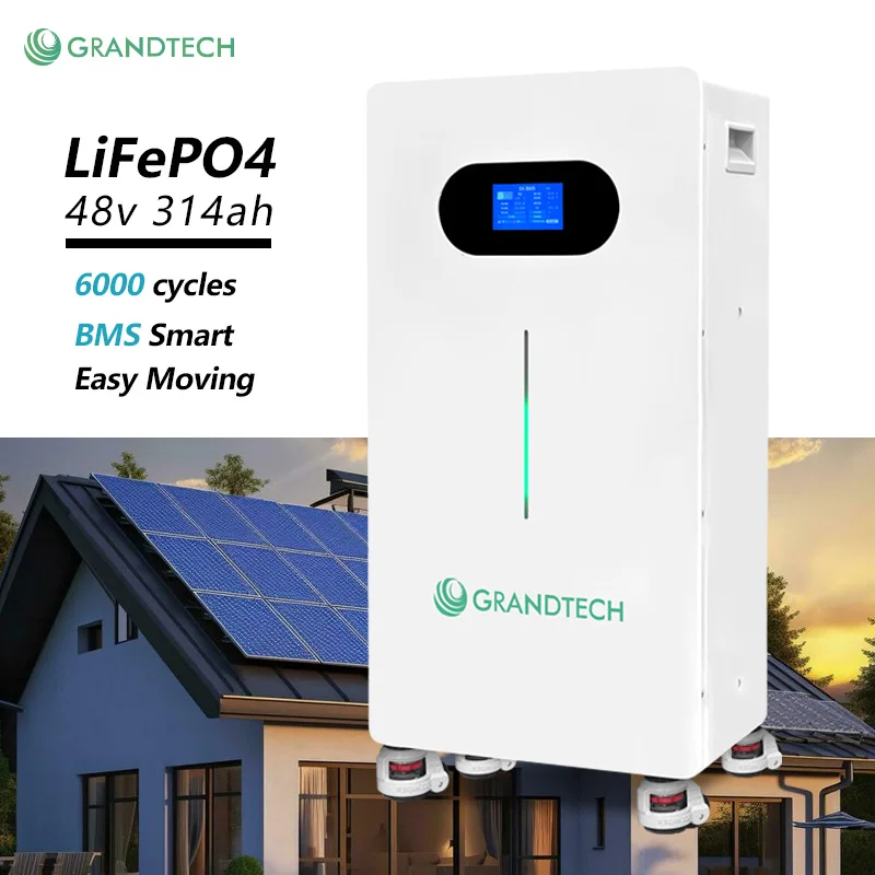 Lang levetid 48 V LiFePO4 Solcellebatterisystem 200 Ah 10 kWh 134 Ah 16 kWh Dyb cyklus lager CAN Parallel 16 Forbindelsesfunktion