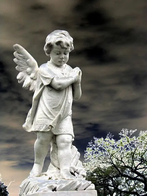 Cemetery Marble Baby Angel Headstones for Baby Graves