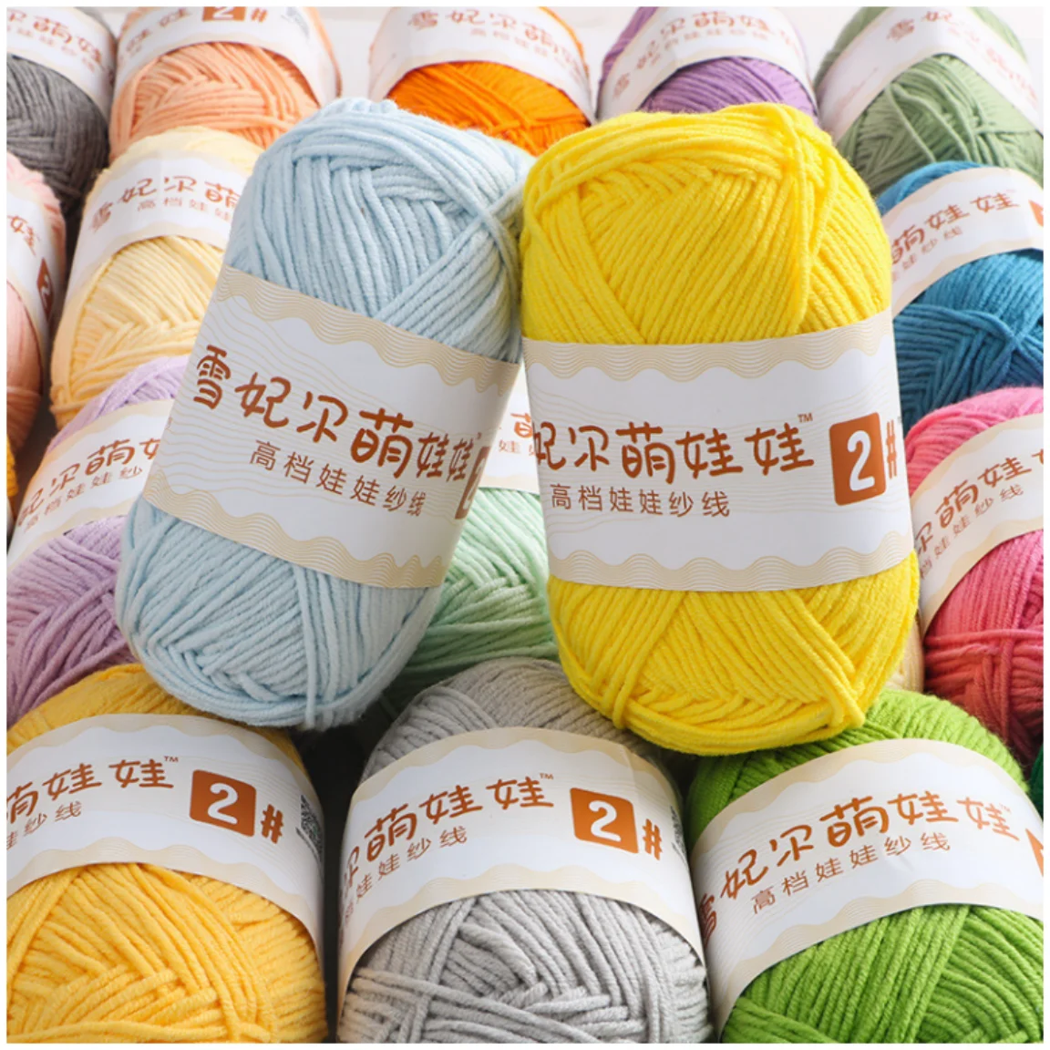 2025 Лидер продаж высокопрочная переработанная 4-ниточная хлопчатобумажная Детская Пряжа популярная смешанная пряжа для вязания самая
