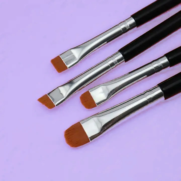 Professional Thin Flat Concealer Brush Packaging Custom Logo Private