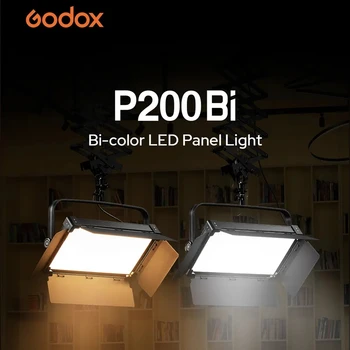 GODOX P200Bi Professional LED Light Two Color Fill Light LED Video Light Panel Support App Control for Live Video Photography detail image