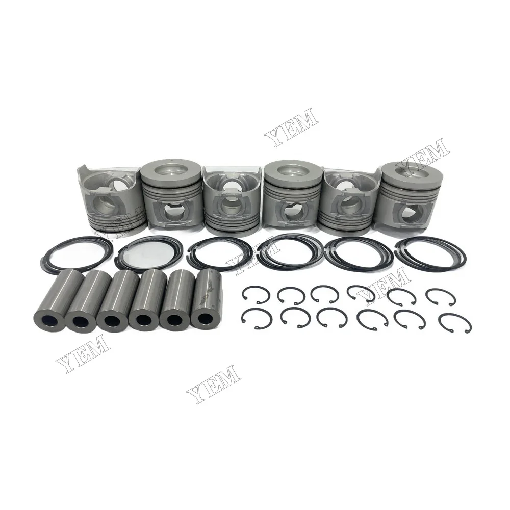 Stock Complete Engine Pistons With Piston Rings Suitable for Isuzu 6HK1 Engine Parts 2