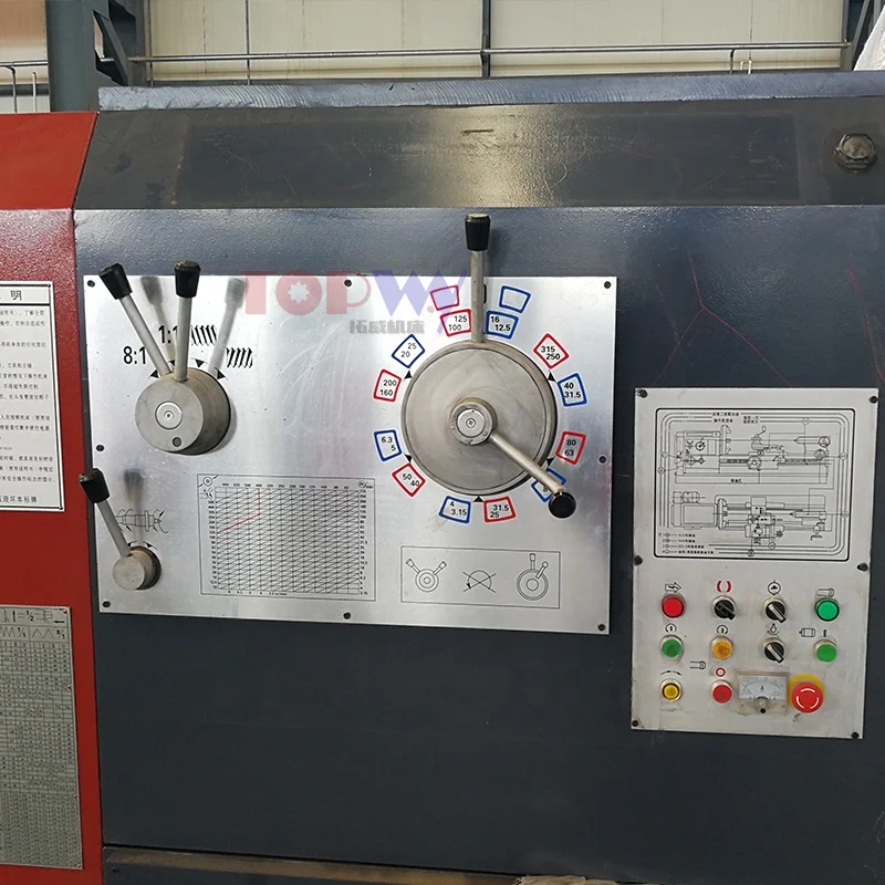 CW6163 Rotary Lathe with High Speed and Precision Big Bore Lathe Heavy Duty Lathe