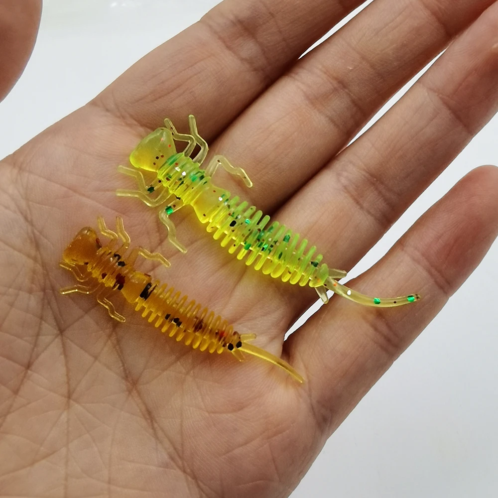 Pvc/tpe 4cm 5cm Rockfish Ocean Rock Bait Soft Worm Soft Bait Fishing
