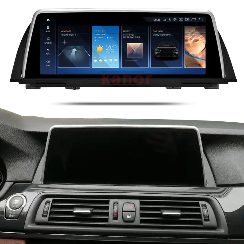 Android 14 10.25インチタッチスクリーンヘッドユニット BMW 5シリーズ用