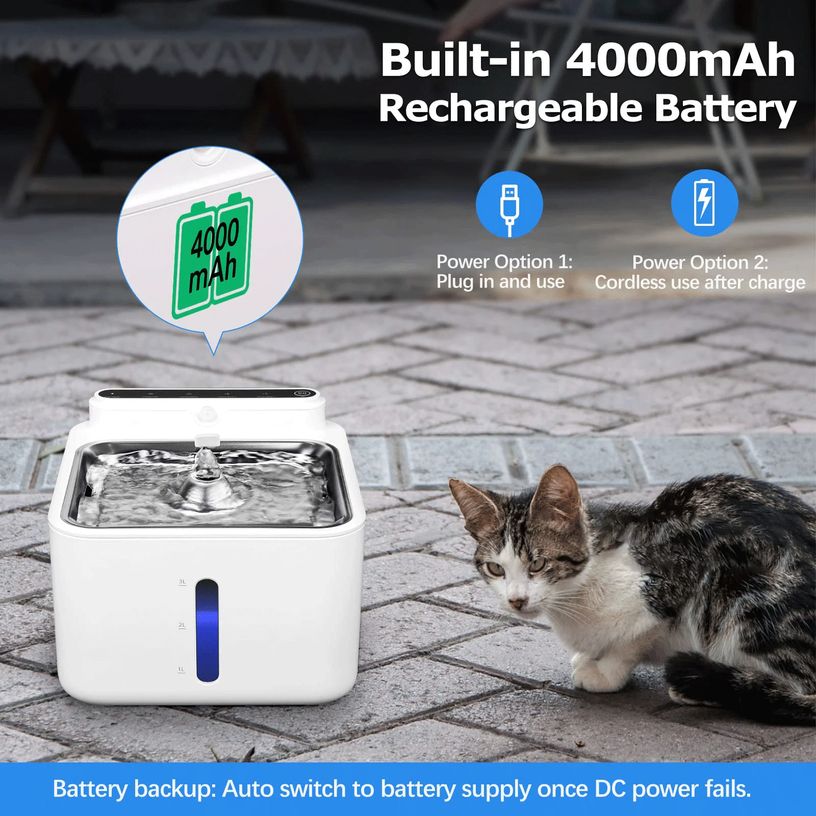 High Quality Pet Drinking Fountain Water Dispenser Love Water Feeder