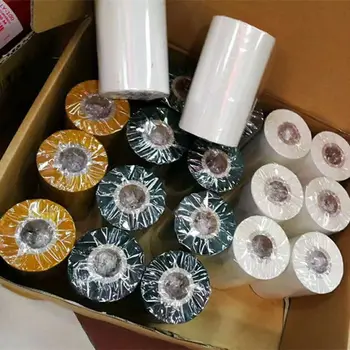 30x300 White Wash Care Label Printing Ribbon Wash Resin TTR Ribbon For Satin Nylon Care Label