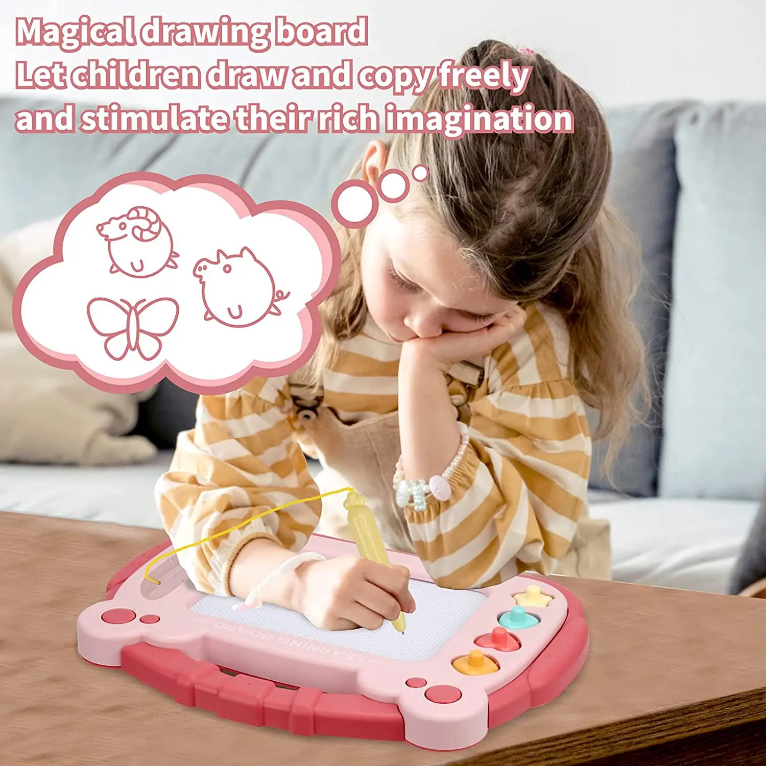 Drawing Board Set Doodle Pad Children Learning Writing
