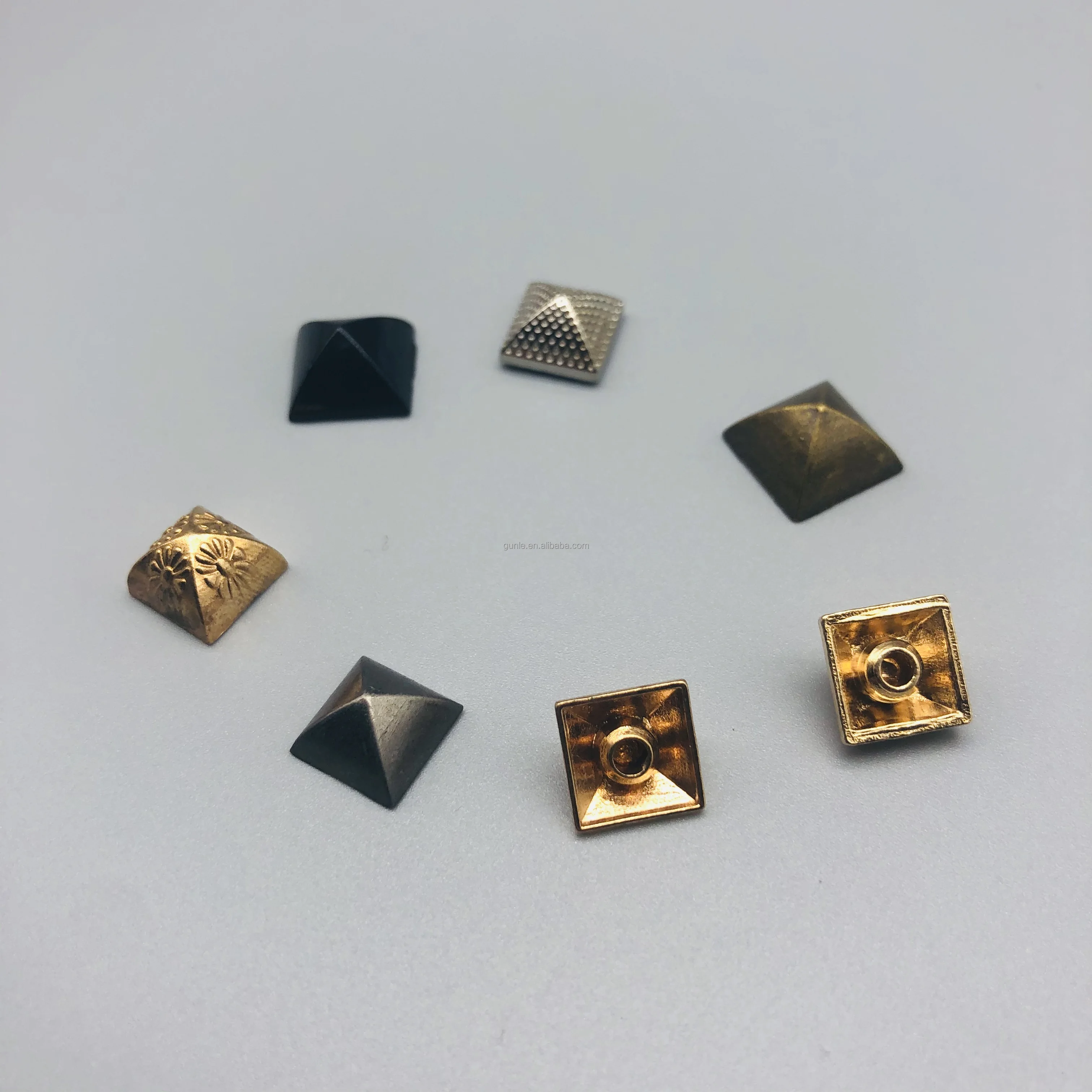 Заклепки в стиле пирамиды для украшения обуви металлические шпильки пряжки женской