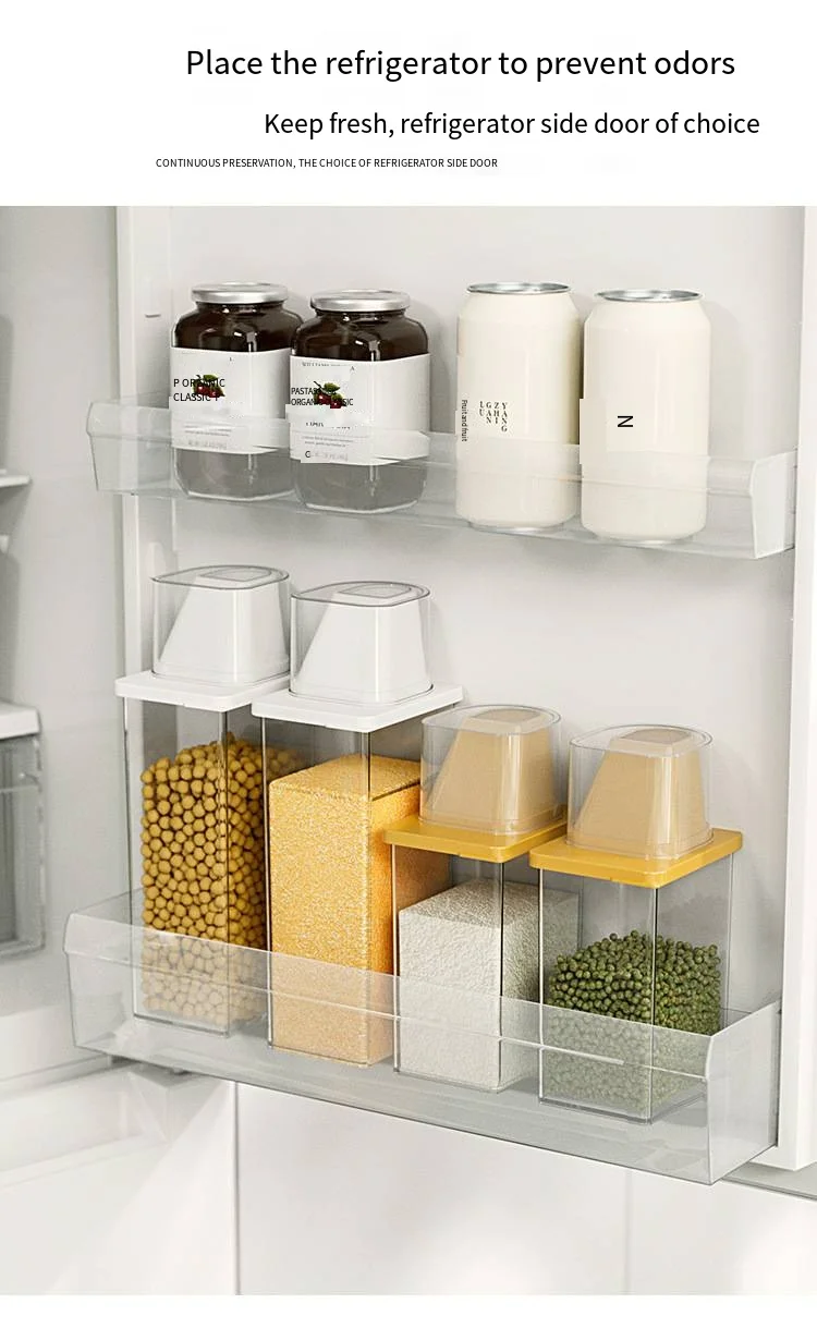 Grain multigrain Noodle storage box Grain food grade plastic kitchen storage jar Bean jar Sealed jar details