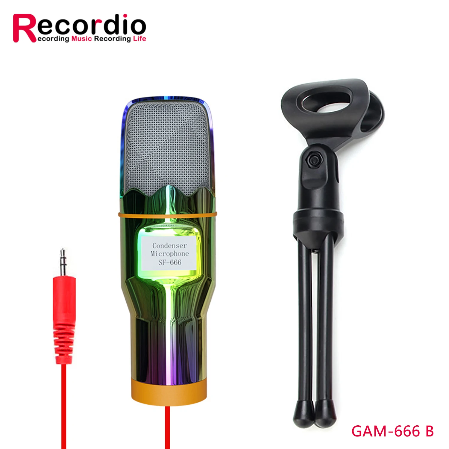GAM-666 Professional Desktop Condenser Microphone for Live Sing