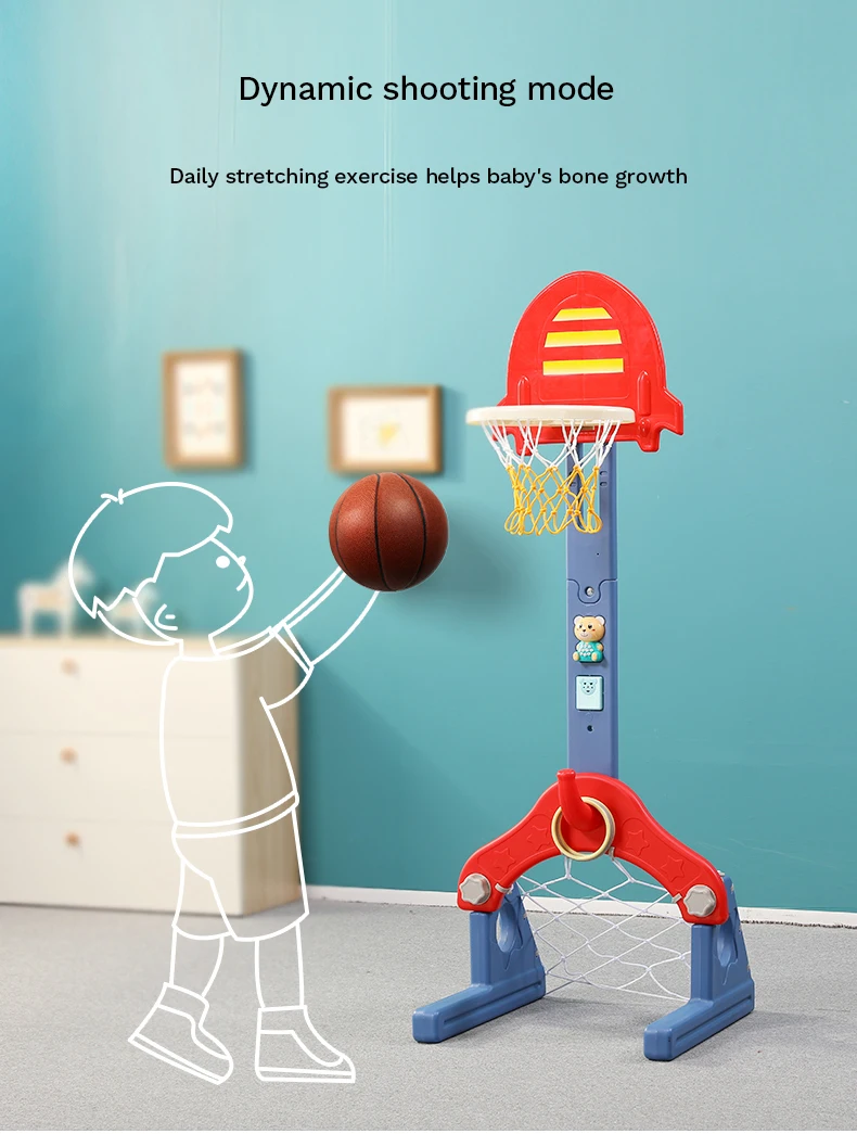 Home Kids Toys Toddler Plastic Custom Portable Mini Set Indoor Basketball Hoop Stand