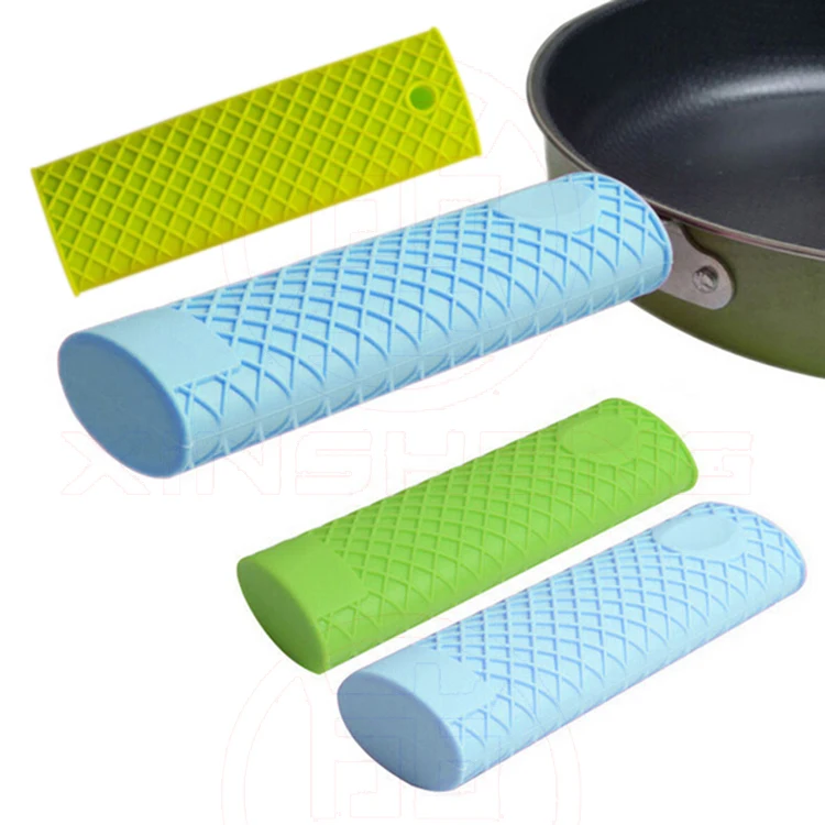 Kitchen Silicone Pot Pan Handle Insulation Saucepan Holder Sleeve Cover Grip 