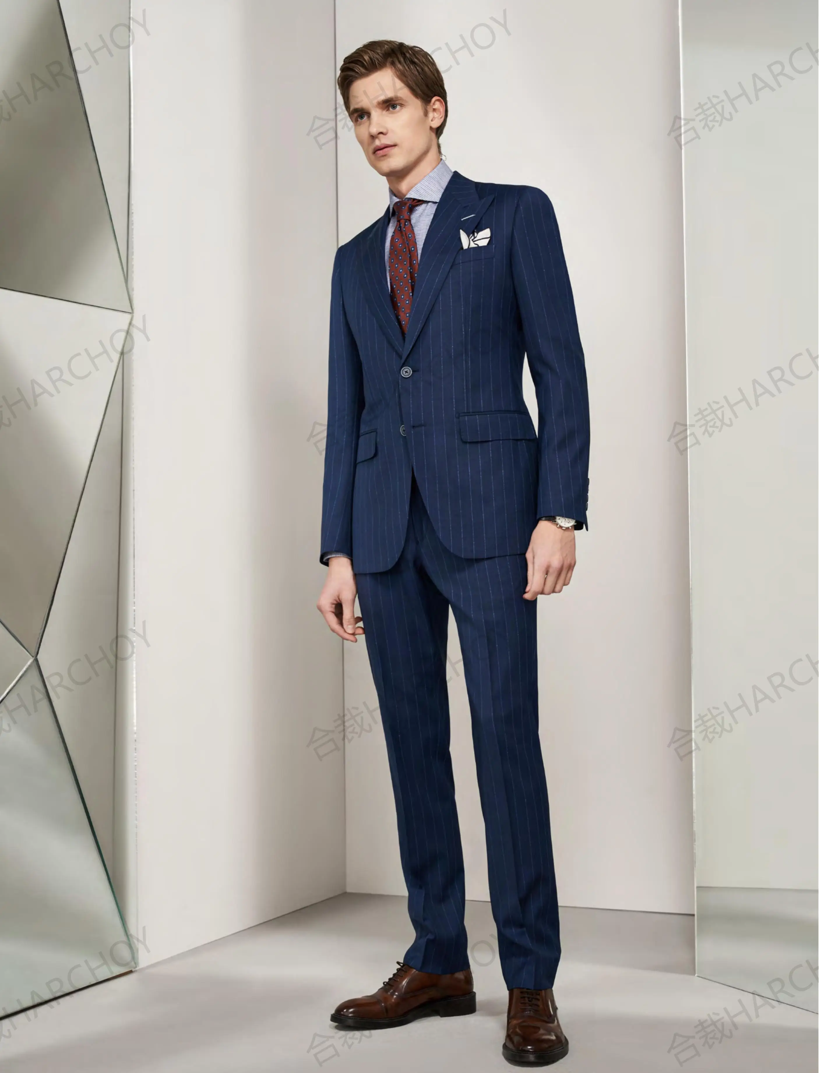 New Arrival Custom Men's MTM Suits 50% Wool Slim Fit Casual Blazer With New Pant Coat Design Woven Fabric Photo Business Office