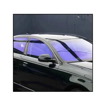 Korea SKC High Quality 75% VLT Chameleon Blue Car Tint Film Window PET Material Self Healing Anti Scratch UV Proof