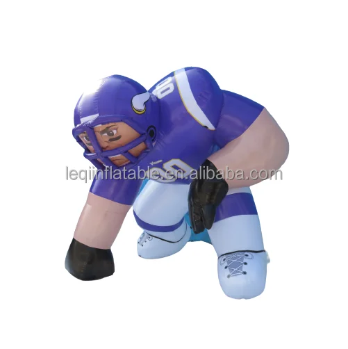 7ft Customized Giant Inflatable Football Player Model For Advertising