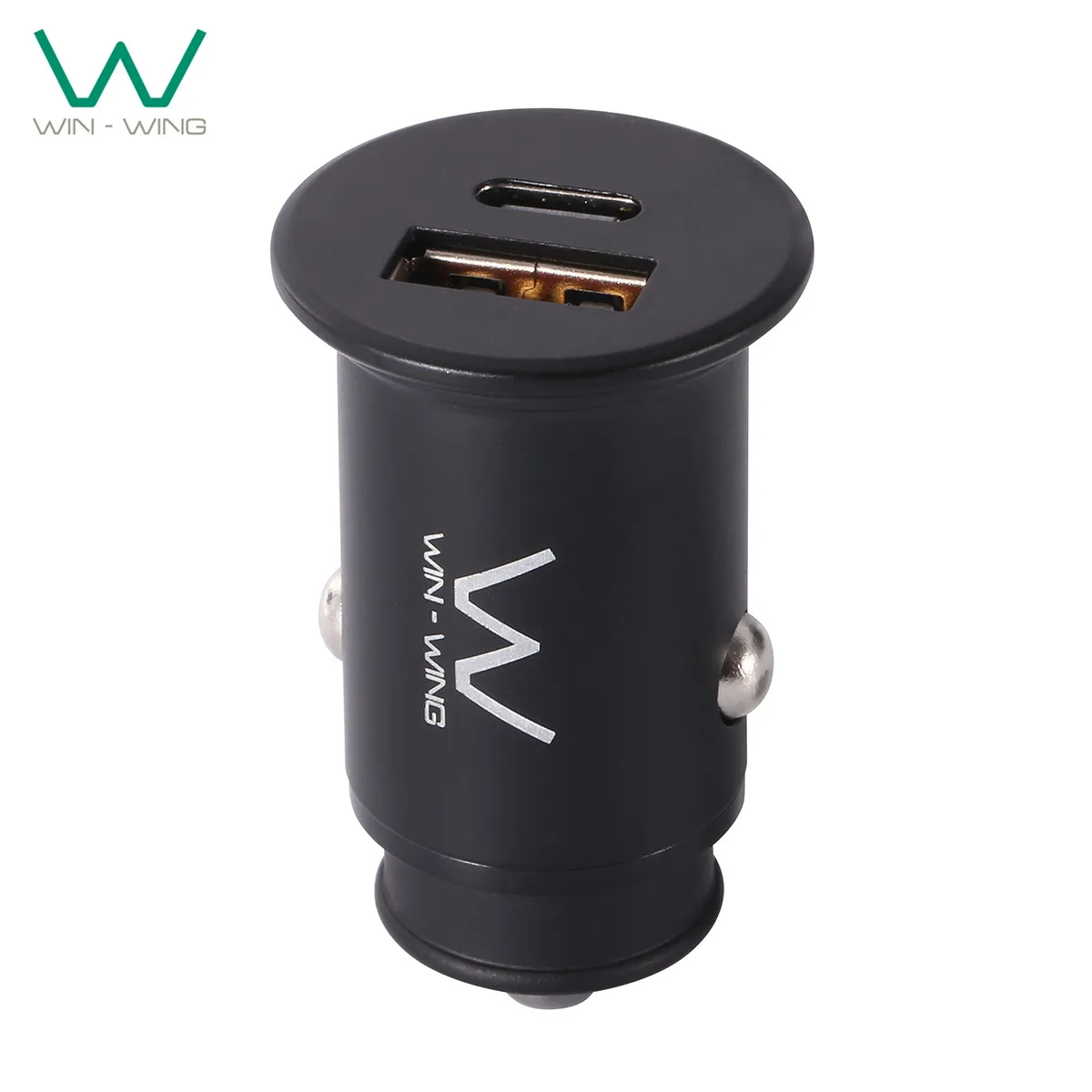 Двойное автомобильное зарядное устройство USB C USB A 30 Вт PD зарядное устройство