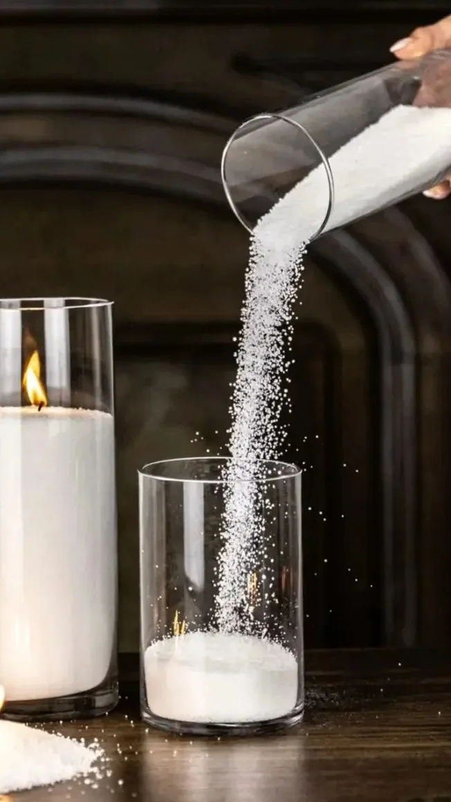 Hot Sale Plant Based Floating Pearled Candle Wax Aesthetic Candle Sand