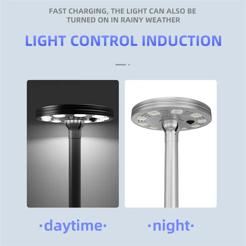 Round Shape Led Solar Street Light All in One Solar Panel Street Light 160w 200w 240w ufo Solar Lights Outdoor
