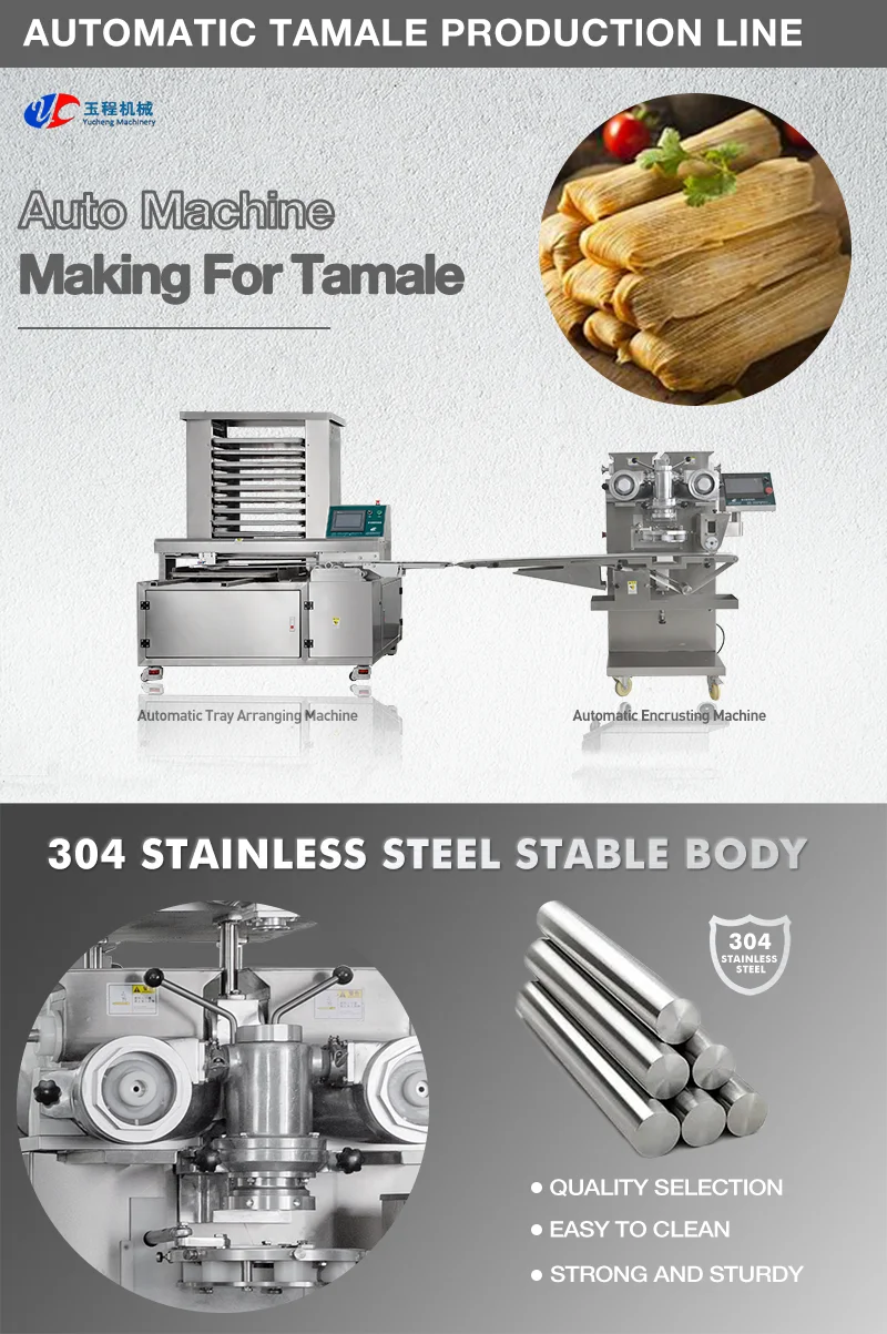 Super Quality Fully Automatic Factory Used Tamales Making Machine factory