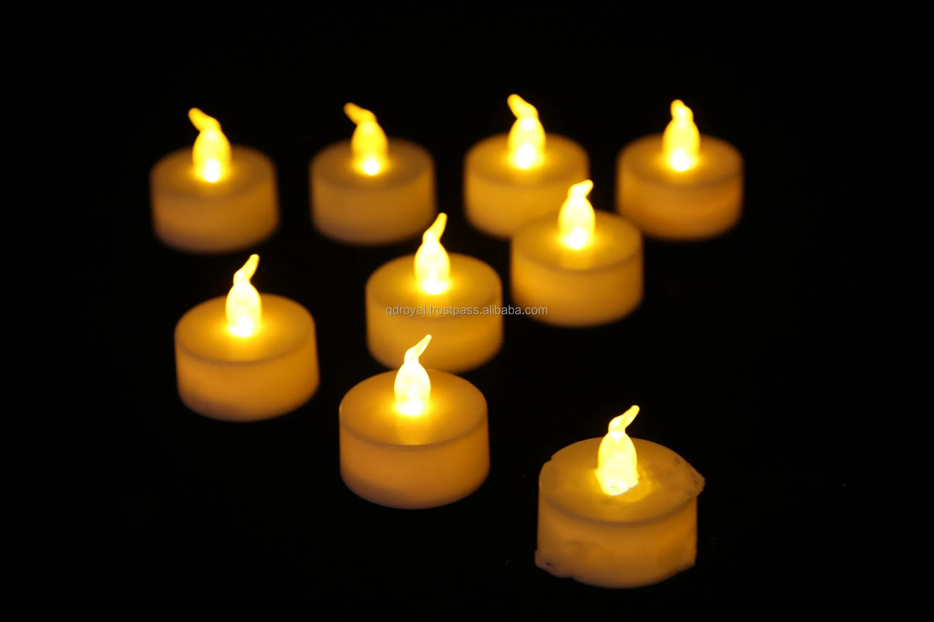 Wholesale Battery Colorful Led Tea Lights Electric Candles Realistic