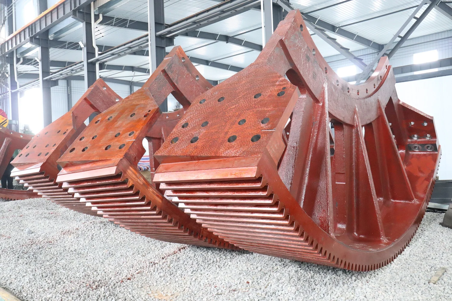 Large Module Casting Steel Rotary Kiln Heavy Duty Gear Wheel