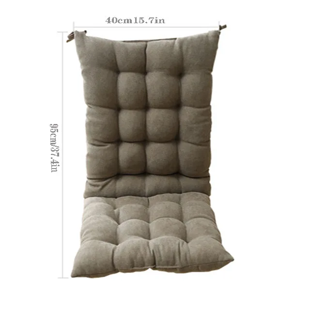 Cuscino Per Sedia A Sdraio - Schienale Alto Morbido Per Esterno E Interno | 120x45cm Cotone E Poliestere