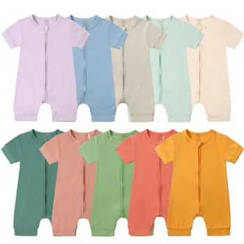 Baby Romper New Desidn Unisex Summer Newborn Baby Clothes Bamboo Fiber Short Sleeve Thin Casual Crawling Outfit