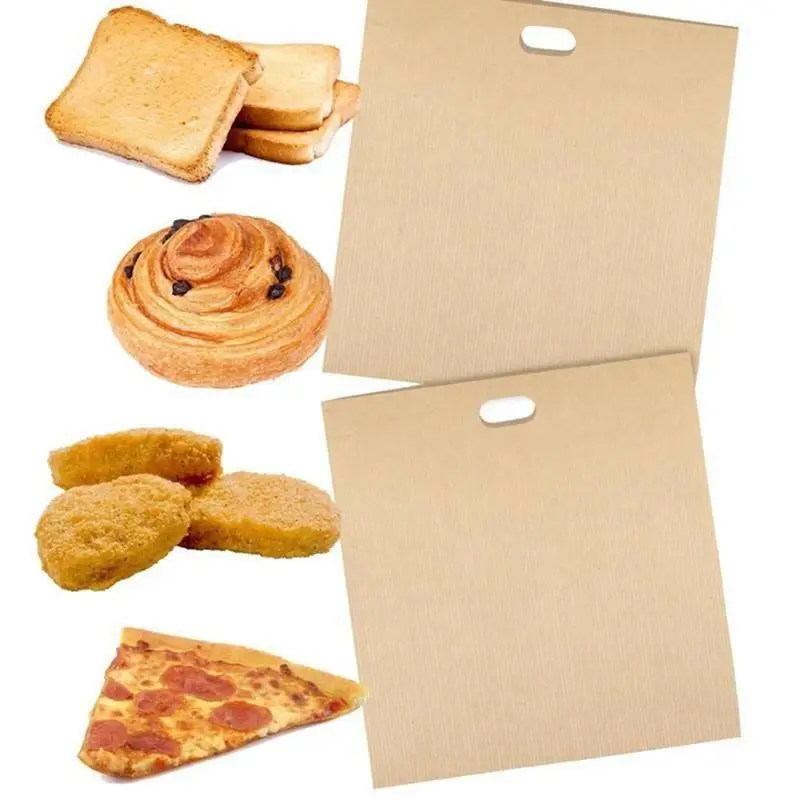 2pcs Toaster Bags for Grilled Cheese Bread Toast Baked Non-stick Reusable Easy