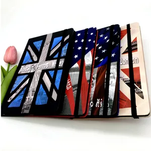 2026 New Hardcover Promotion Notebook with Full Colorful Print  with Glue and Sewing Binding Writing Dairy  for Holiday Travel