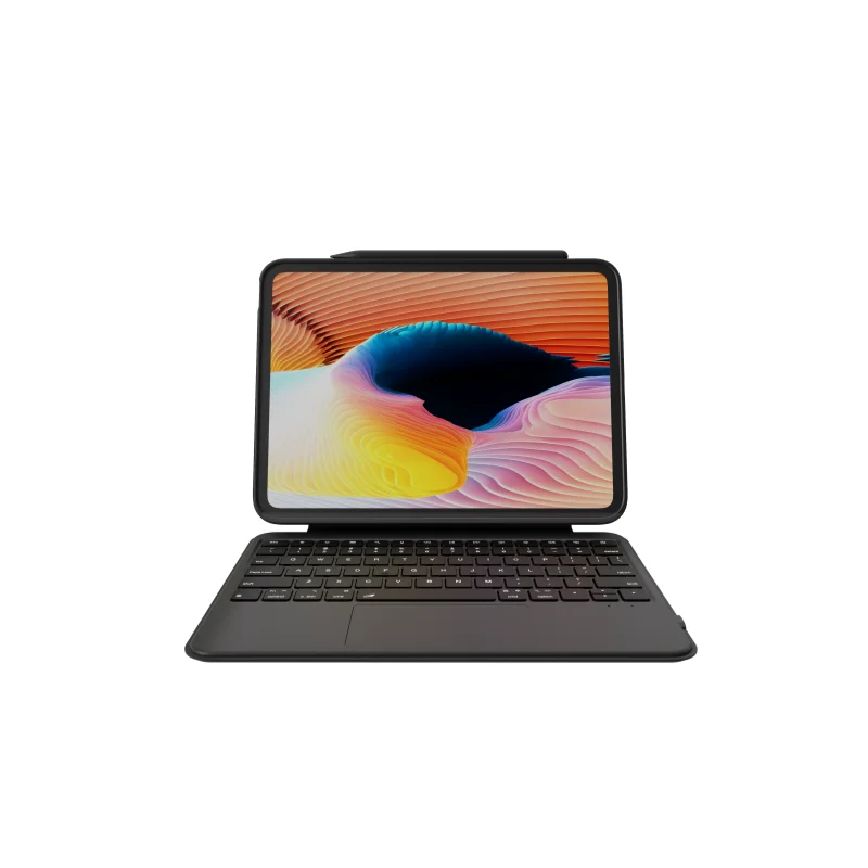 Fabricante de funda con teclado mágico desmontable para iPad 11 Pro, funda de cuero para tableta con ajuste de múltiples posiciones y Bluetooth para iPad 10.ª generación