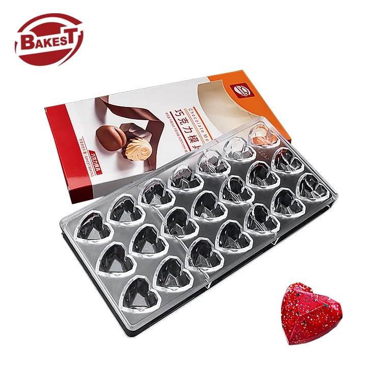 Hot Selling Plastic Chocolate Bar Mold  Handmade  Plastic Chocolate Mould Handmade Gift for Christmas Mold Chocolate