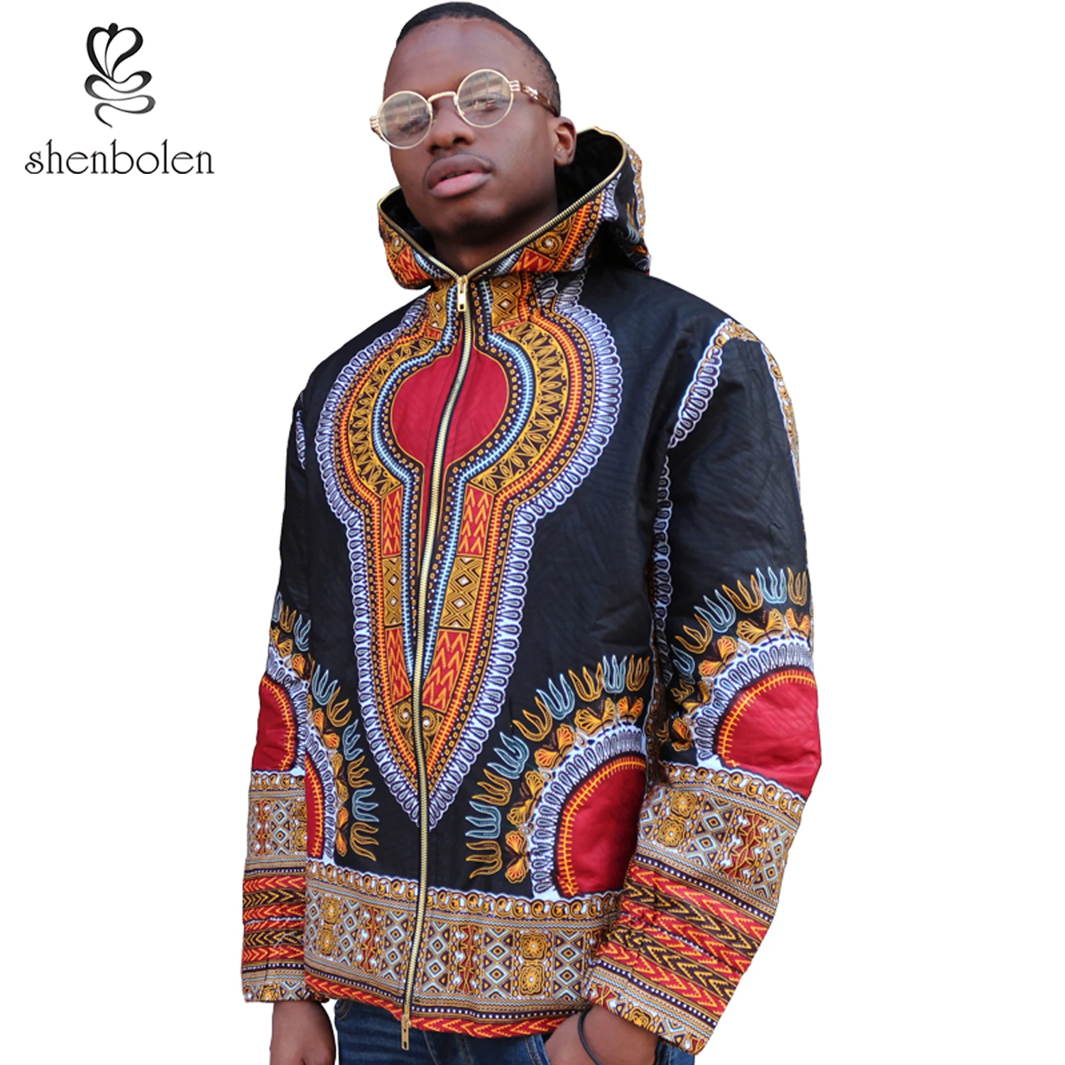 african print mens jacket