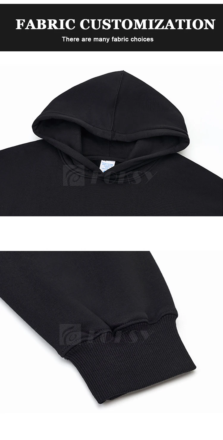 Men Custom Heavyweight Hoodies Logo Oversize Hoodies Unisex Customized ...