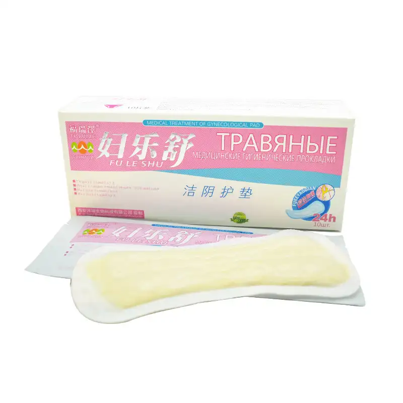 Furuize Oem Cotton Wingless Chinese Herbal Pads Natural Herbal Panty Liners