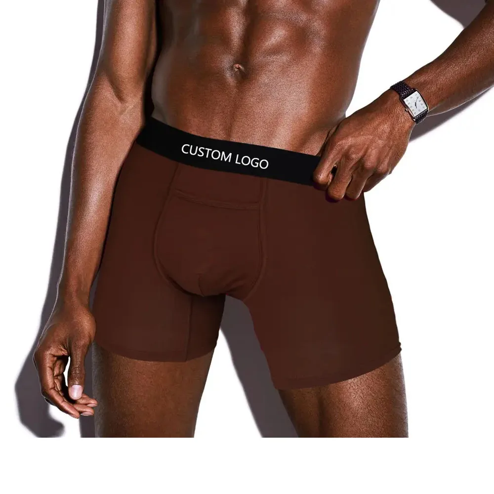 Boxer en coton avec logo personnalisé de meilleure qualité pour