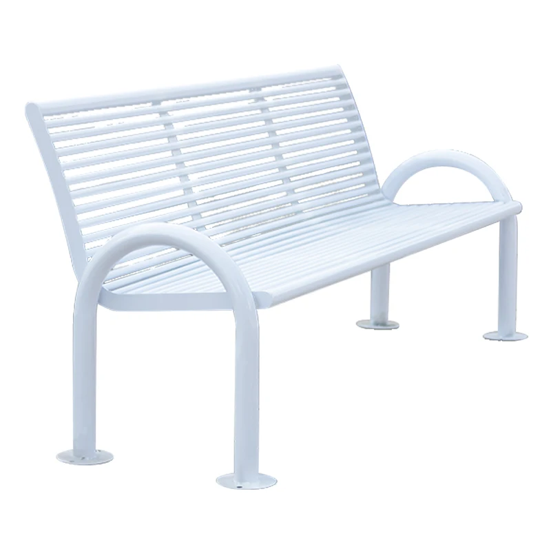 Wrought Iron Outdoor Park Bench Stylish Patio Furniture for Comfort and Durability