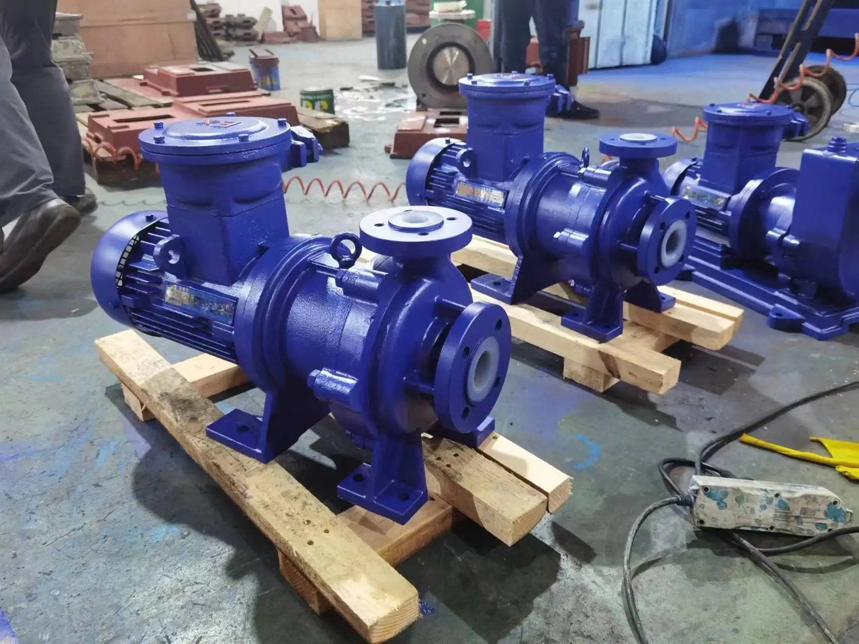 Chemical Dosing Pump NaOH Transfer Fluorine Plastic Chemical Magnetic ...