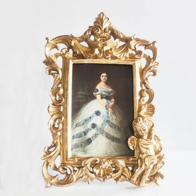 Classic Retro Photo Frame - Literary Vintage Imitation Wood