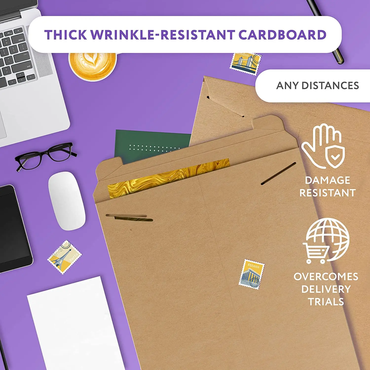 Custom Rigid Mailer Envelope Customize Rigid Mailing Envelopes Tab Lock