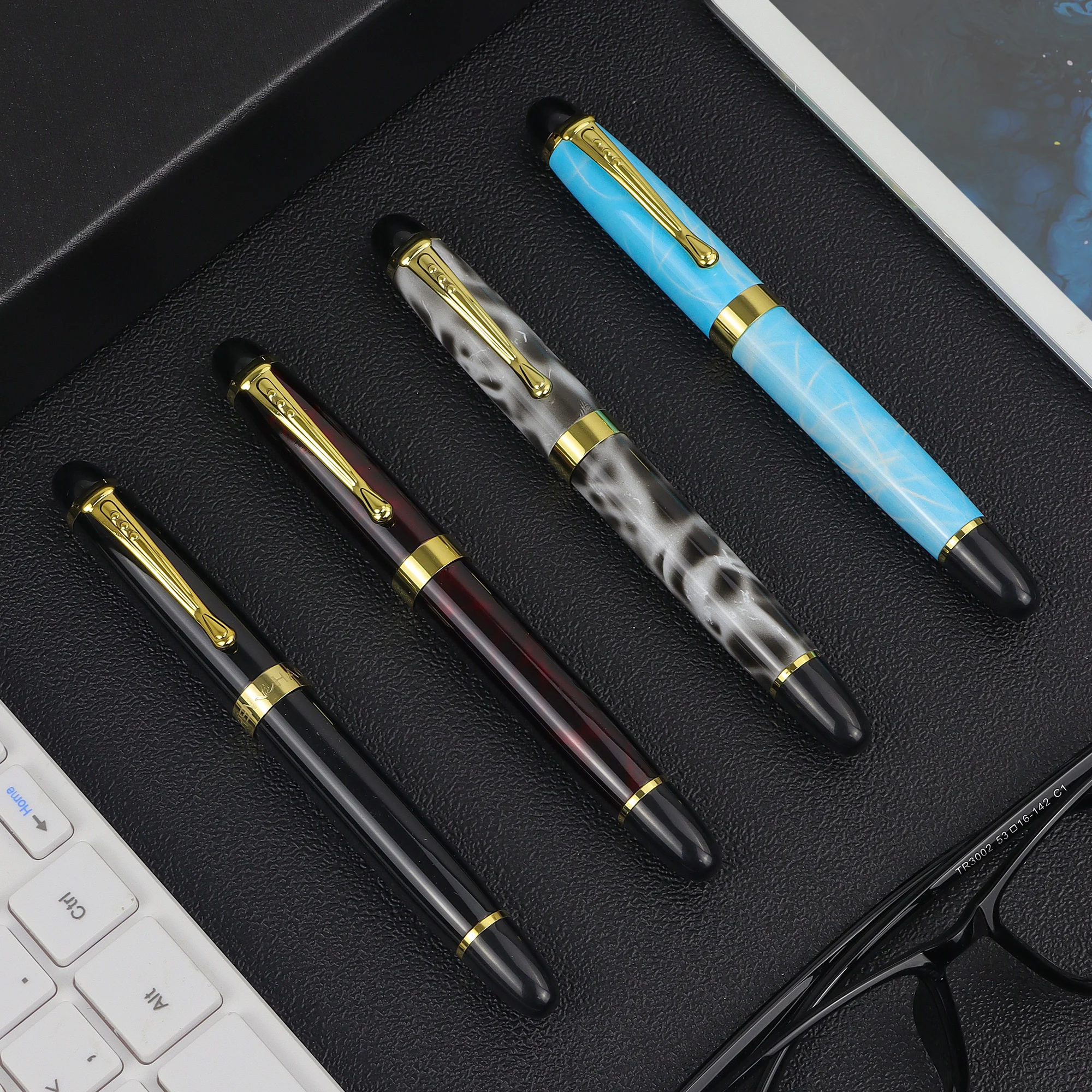 Высококачественная Роскошная каллиграфическая перьевая ручка распродажа разные мраморные цвета средняя тонкая