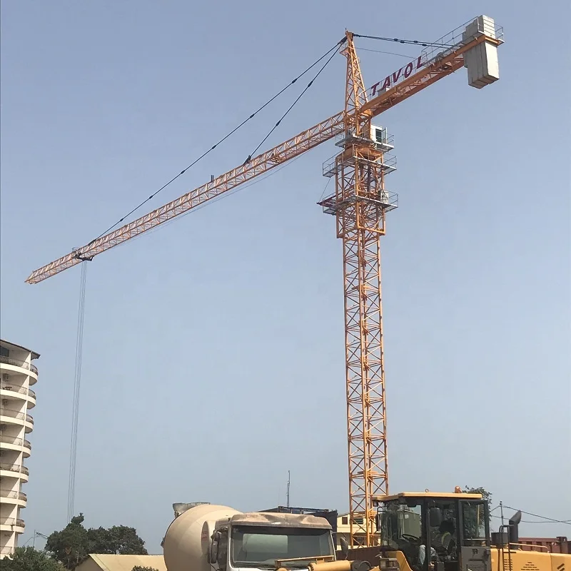 Hot Sale 18 Tons Topless Tower Crane QTZ315-7040 with Motor High Load Moment Max Height 200M