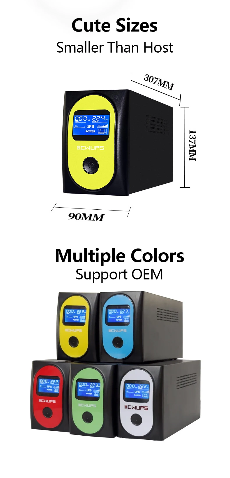 Computer Ups Portable Power Bank Computer 24vac 850va 480w Smart Power Offline Ups Power Supply