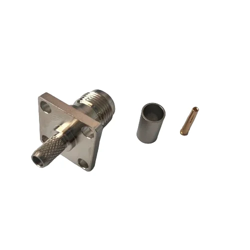 Top Class TNC-C-KF3 Coax Connector Female Jack Flange TNC Connector for RG58 Communication Cable