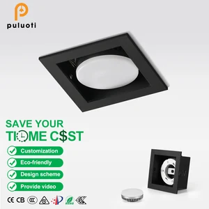 PULUOTI LED Ceiling Lamp 5W Aluminum Body Downlight for Indoor Use 96*96mm Embedded Downlight Recessed for Family Hotels
