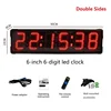 Red- 6 inch digit (double sides)