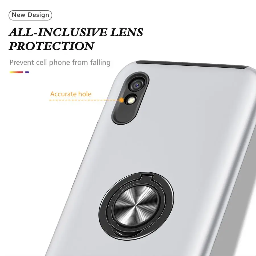Coque Bumper Avec Anneau Magnétique Pour Xiaomi Mi 10 Lite - Charge Sans Fil Qi - Robuste Et Clipable