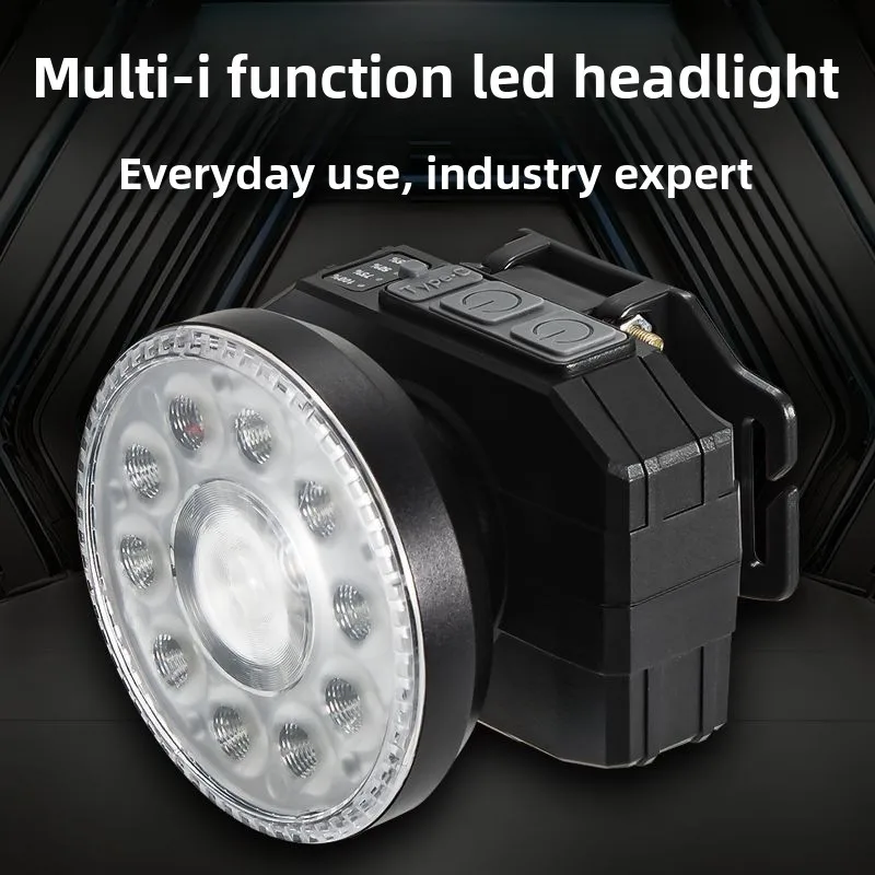 Led Headlamp Rechargeable Zoomable With Power Indicator For Outdoor_voghion.com